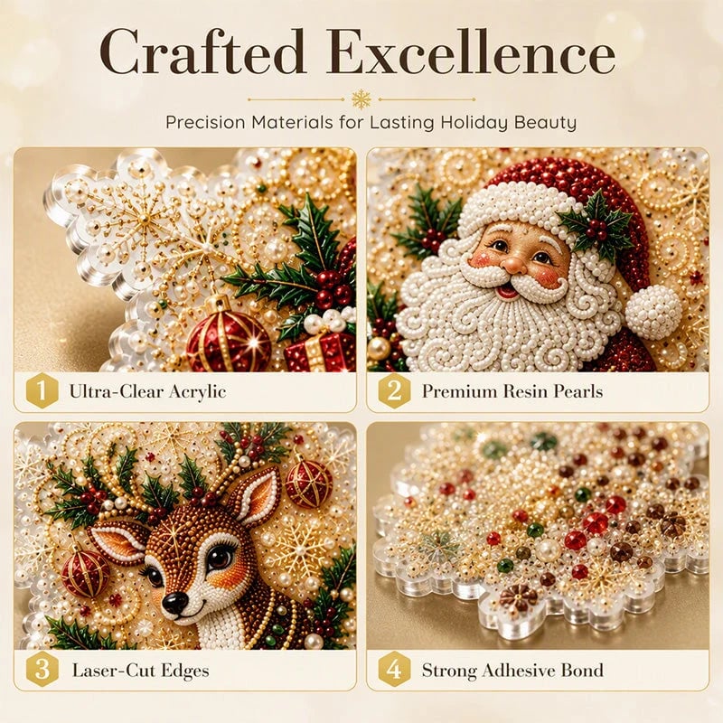 🎄 DIY Diamond Painting Ornaments | Christmas Set