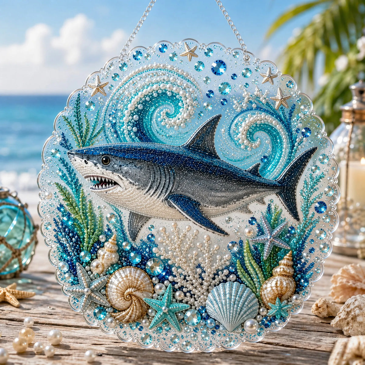 🔥 Last Day 49% OFF - 🌊✨Ocean Pearl Art DIY Hanging Ornament Kit(📦Buy 2 Free Shipping)