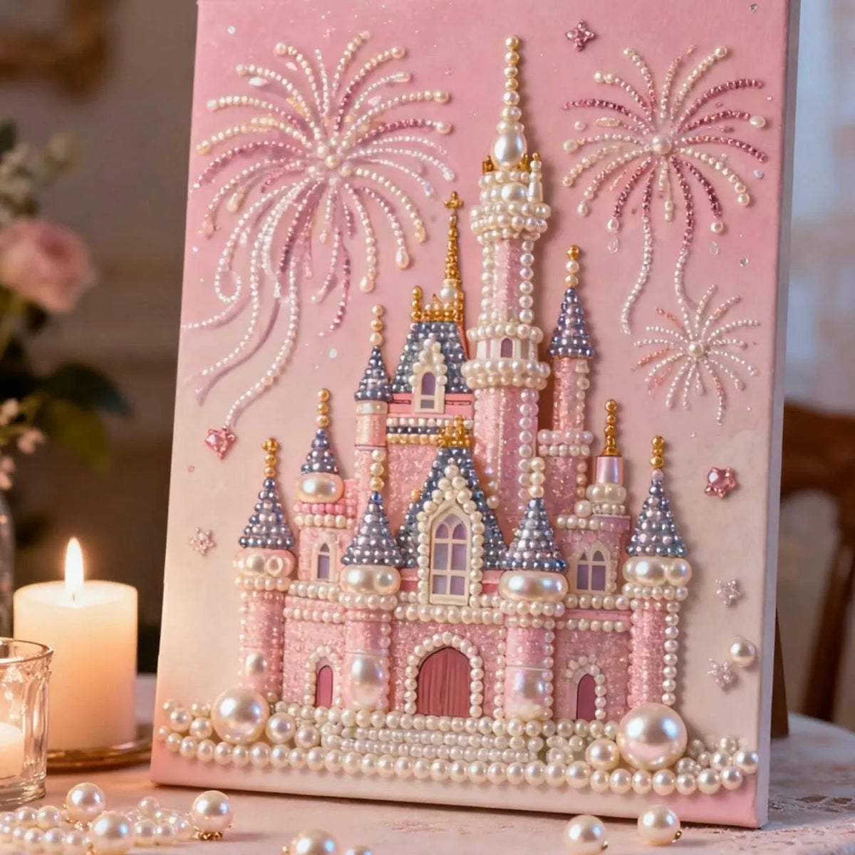 ✨ Create Stunning Pearl Art Easily | Relaxing DIY Gem Painting Wall Decor