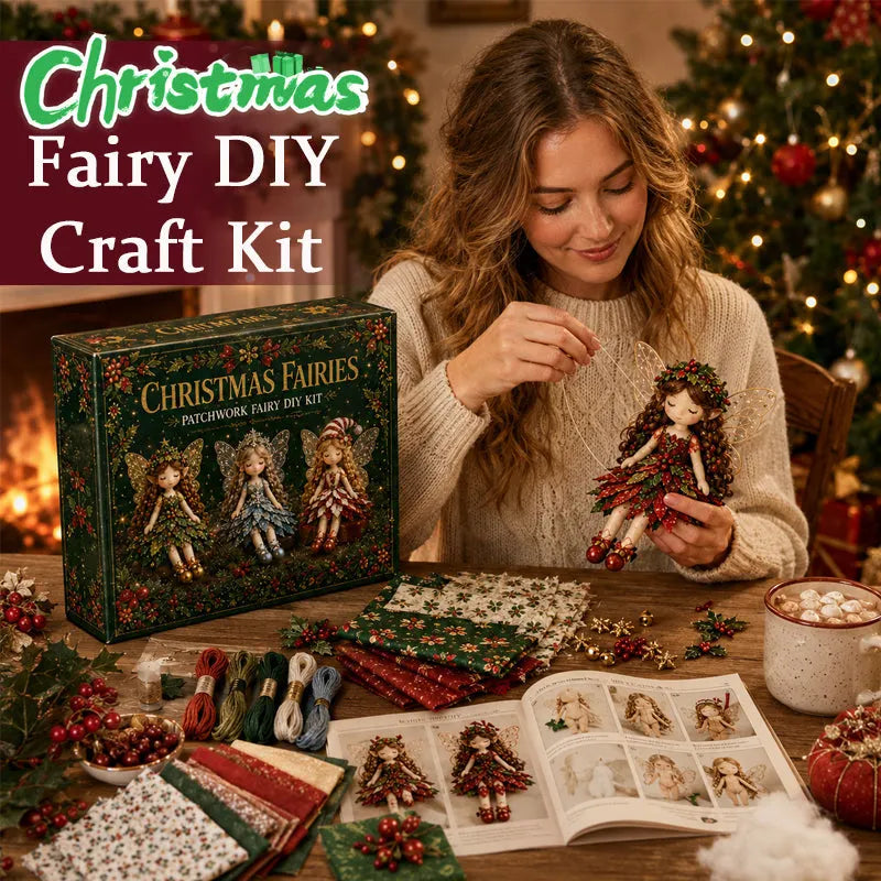 ✨ Christmas Magic Patchwork Fairy DIY Kit