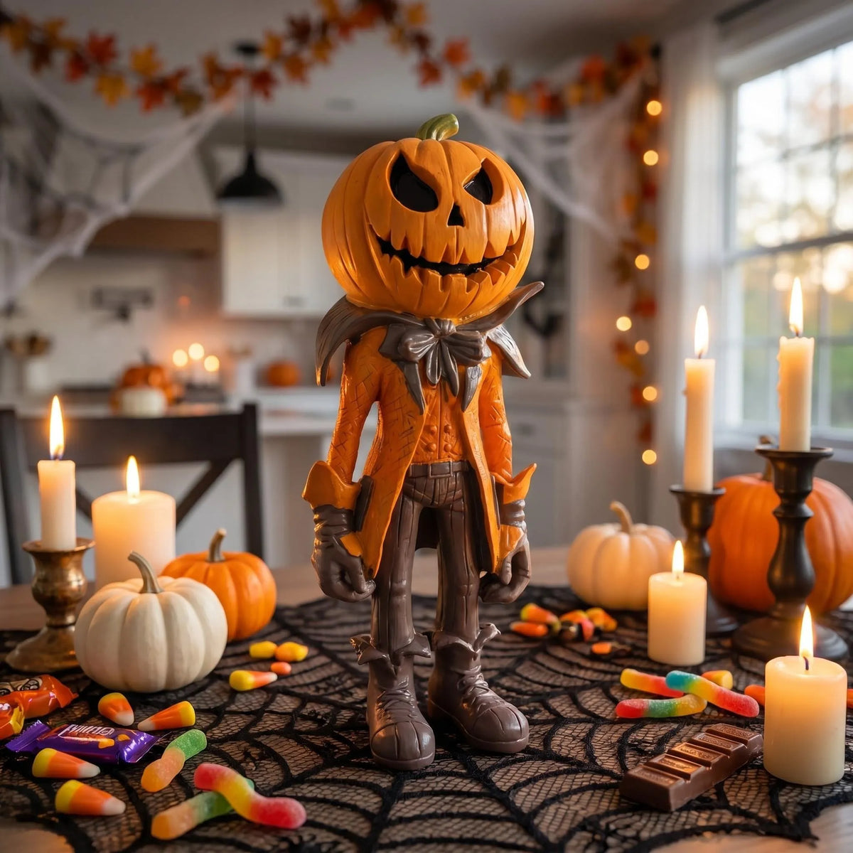 🎁🎉Only $28.99 This Week🌟👻Halloween Pumpkin Man Figurine/Decoration🎃