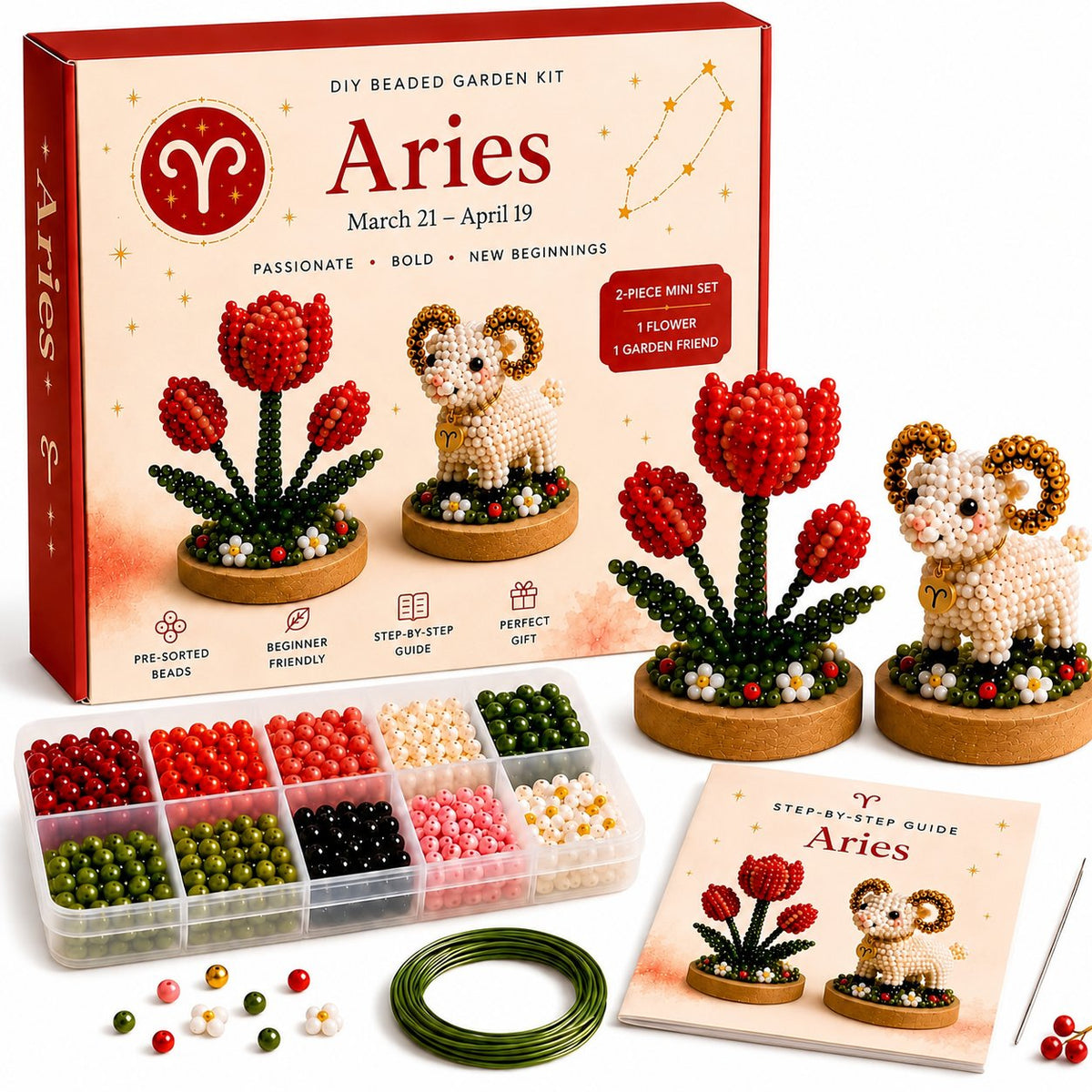 12 Zodiac Signs DIY Beaded Garden Craft Kit