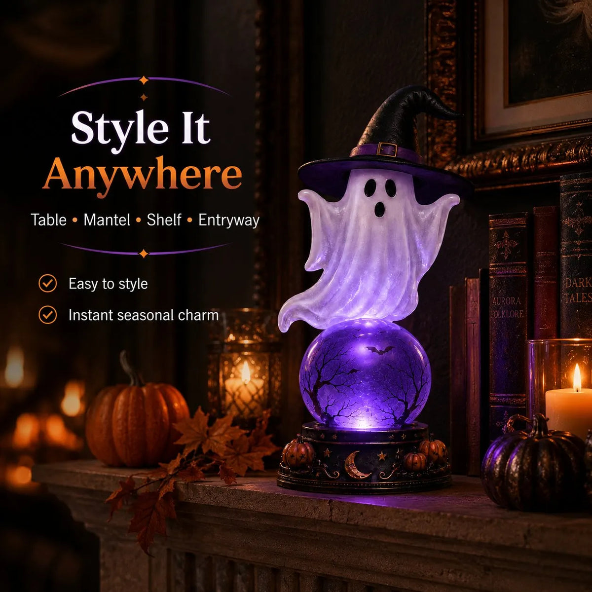 👻 Halloween Crystal Ball Lamp🔮 The Perfect Halloween Decoration🎃