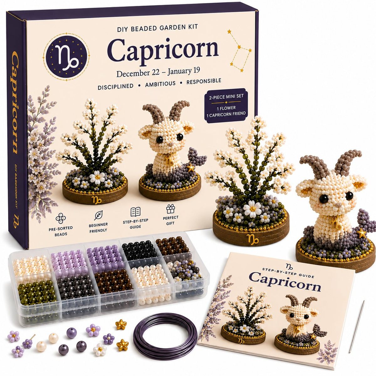 12 Zodiac Signs DIY Beaded Garden Craft Kit