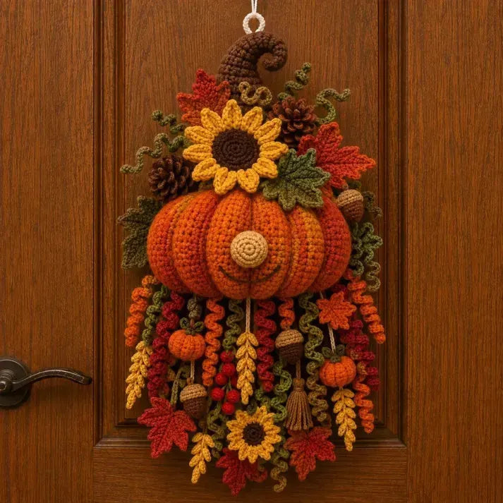 🔥🧶 DIY Seasonal 3D Crochet Door Hanger Kit Collection | Coordinated Yarn, Filling, Accessories & Step-by-Step Instructions Included 💕