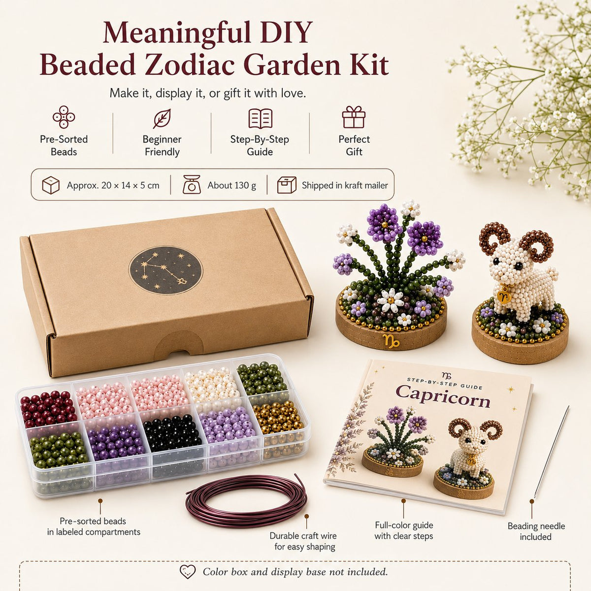 12 Zodiac Signs DIY Beaded Garden Craft Kit