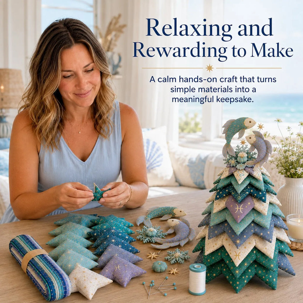 ⏳ Last Day 49% OFF – ♓ Beginner-Friendly DIY Layered Pisces Zodiac Quilted Tree Kit | Complete Kit with All Tools & Step-by-Step Guide Included 💕