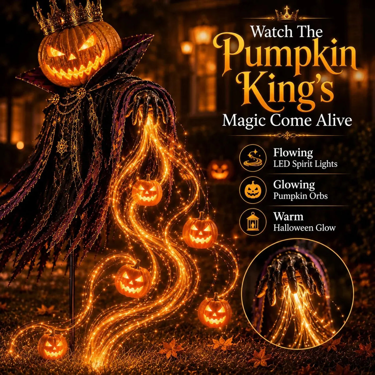 🔥Buy 2 Get 20% OFF🔥🎁🎃Flowing LED Halloween Yard Light