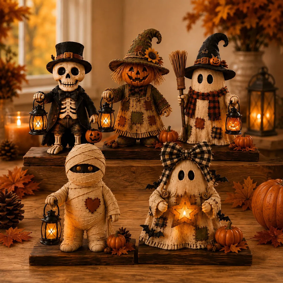 👻Halloween Wooden Monster Decorations
