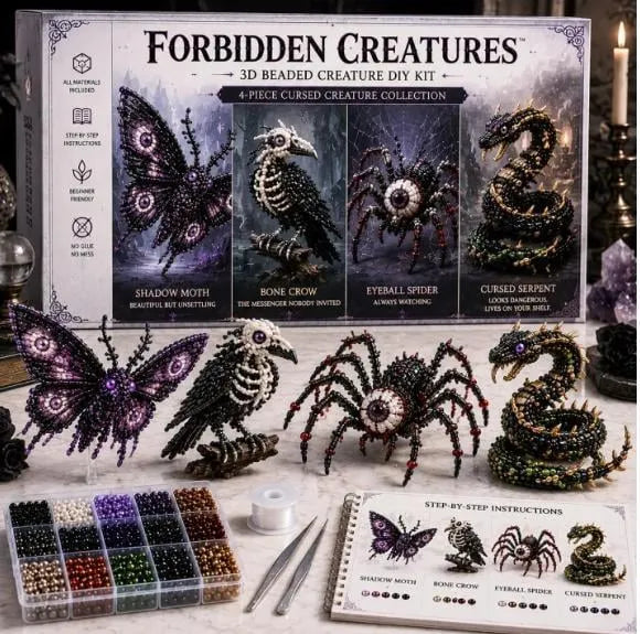 Enchanted 3D Beaded Animal DIY Family Craft Kit