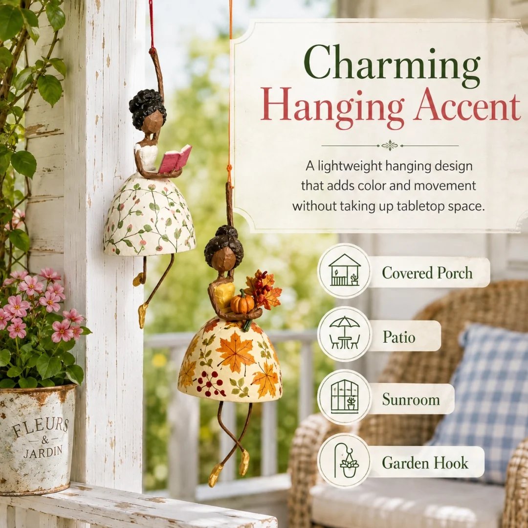 Whimsical Dancing Lady Hanging Ornament
