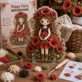 🔥HOT SALE 49% OFF – 🌸🧚‍♀️ Flower Fairy 3D Fabric Poke Art Kit | No-Sew Fluffy Fabric Craft with Raised Floral Texture & Display-Ready Fairy Decor ✨
