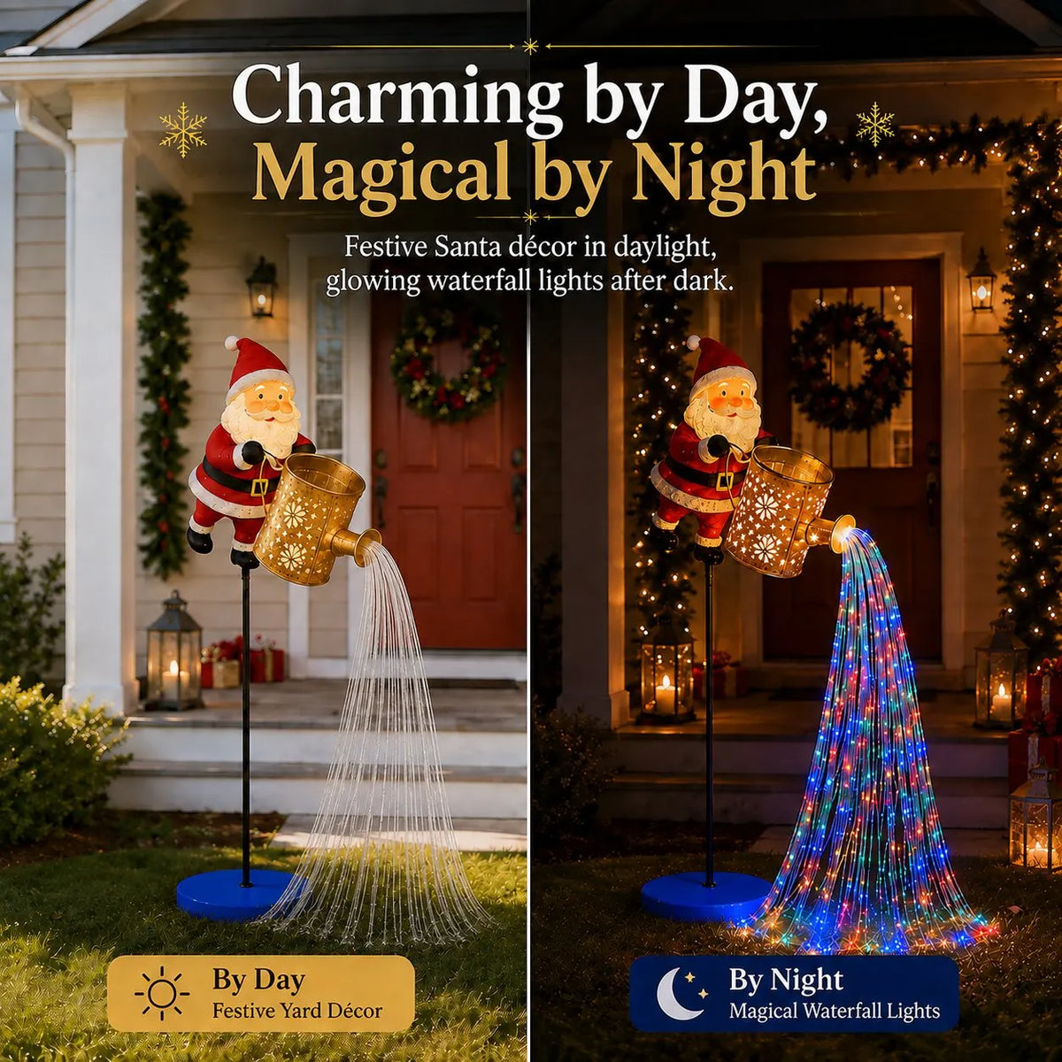 Solar Santa Waterfall Christmas Light🎅🔥