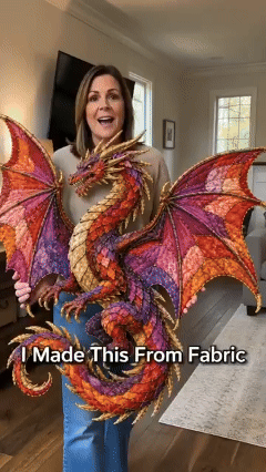 🎉🌙 Beginner-Friendly Mythic Wilds DIY Layered Patchwork Art Kit | Complete Kit with Patterned Fabrics, Sewing Materials & Step-by-Step Guide Included 💕