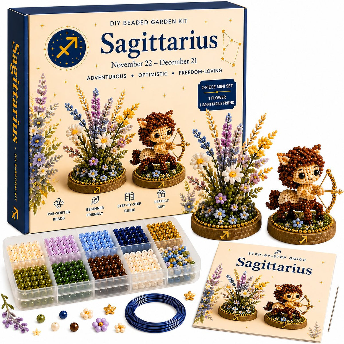 12 Zodiac Signs DIY Beaded Garden Craft Kit