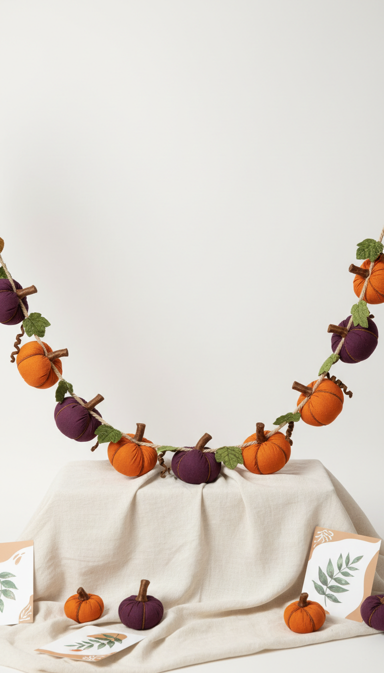 Harvest Orange Pumpkin Garland