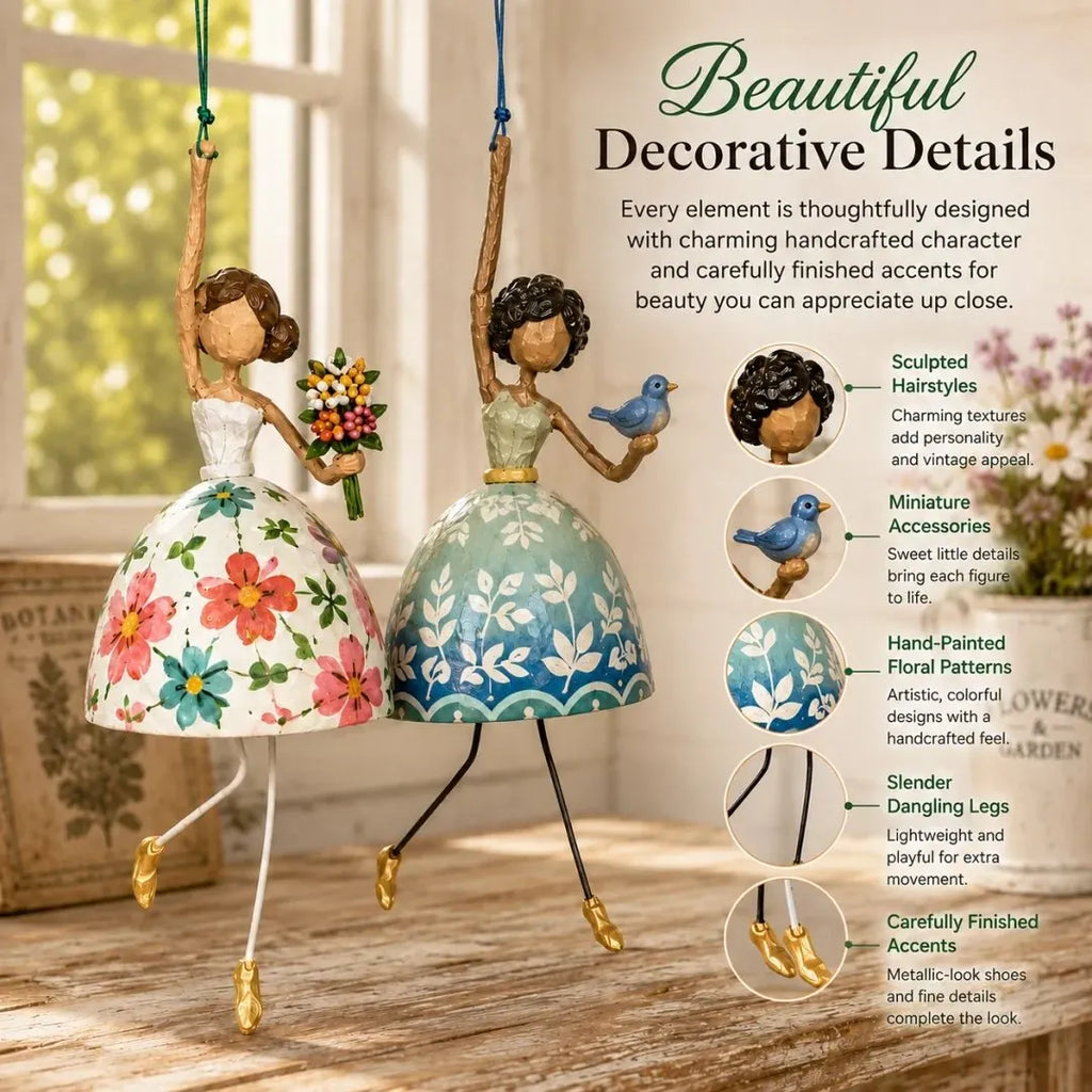 Whimsical Dancing Lady Hanging Ornament
