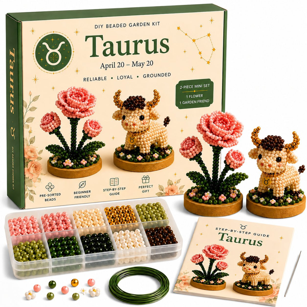 12 Zodiac Signs DIY Beaded Garden Craft Kit