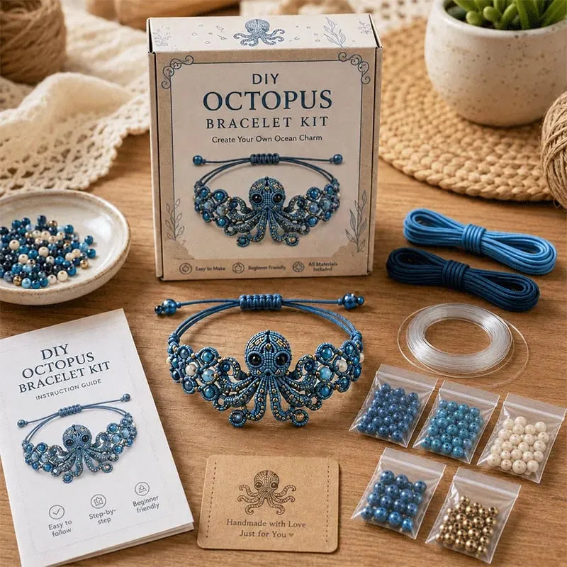 🐙DIY Beaded Bracelet Making Kit