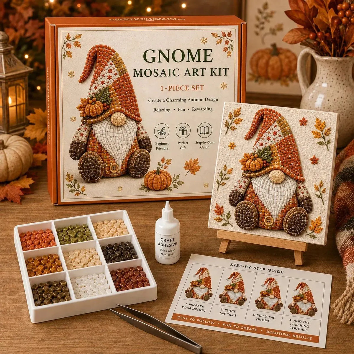 🔥HOT SALE 49% OFF -  DIY🌸Gnome Mosaic Art Kit – Create Your Own Charming Handmade Masterpiece
