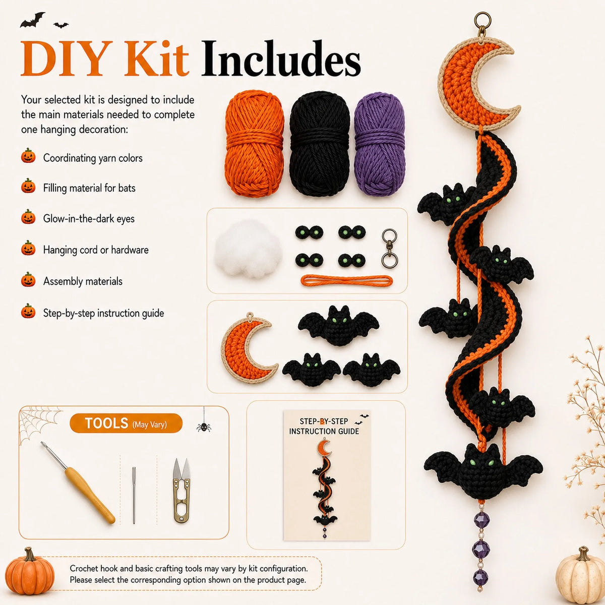 🔥Last Day 50% OFF - 🎃 Enchanted Halloween Crochet Spiral DIY Kit - Buy 2 Get Free Shipping
