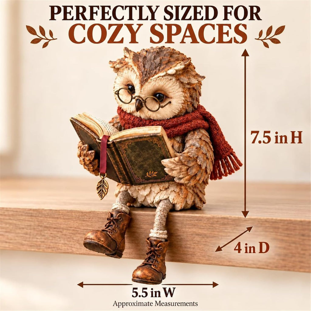 🎄LAST DAY 49% OFF -🦉 Reading Owl Figurine