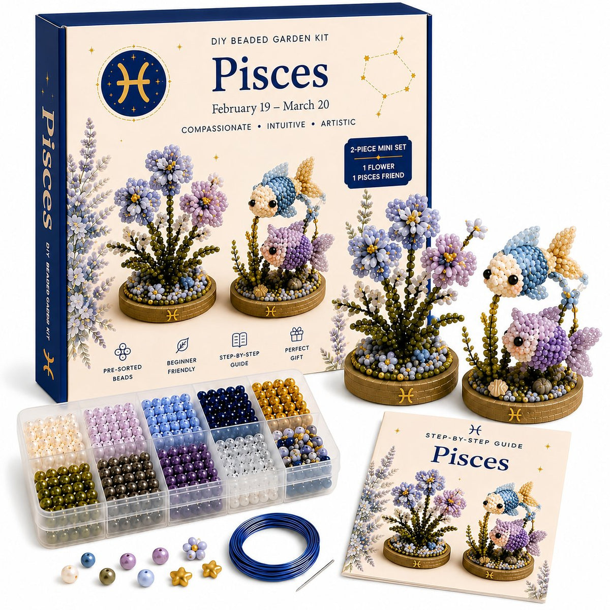 12 Zodiac Signs DIY Beaded Garden Craft Kit
