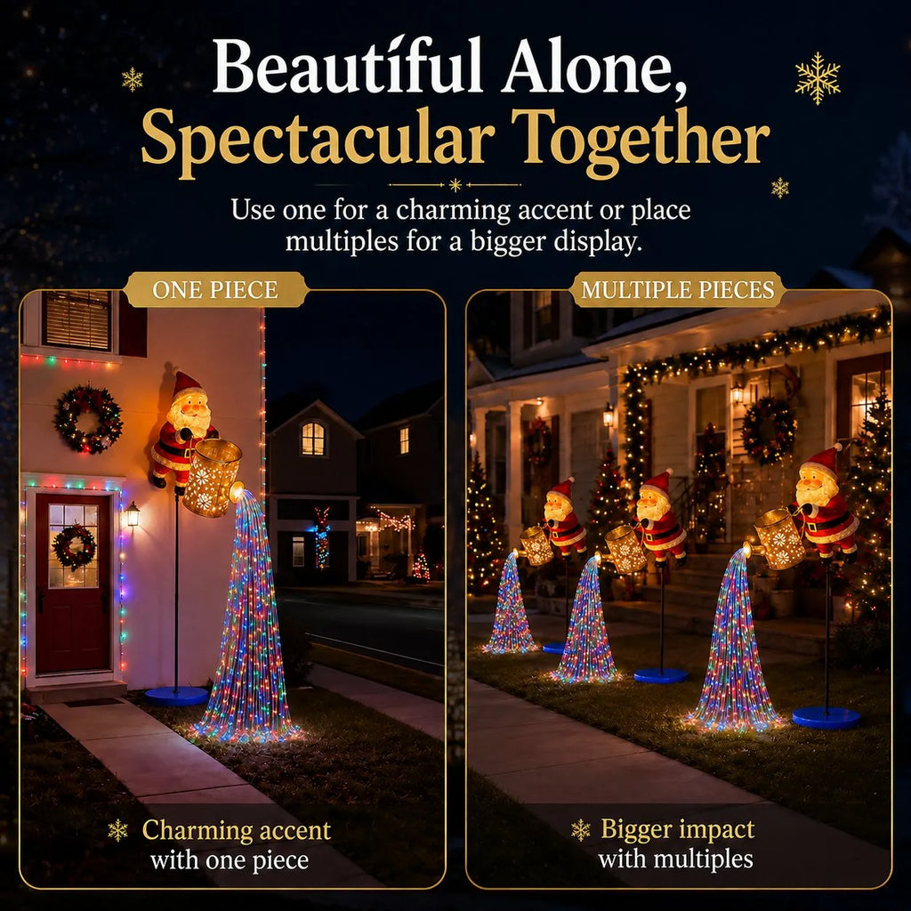 Solar Santa Waterfall Christmas Light🎅🔥