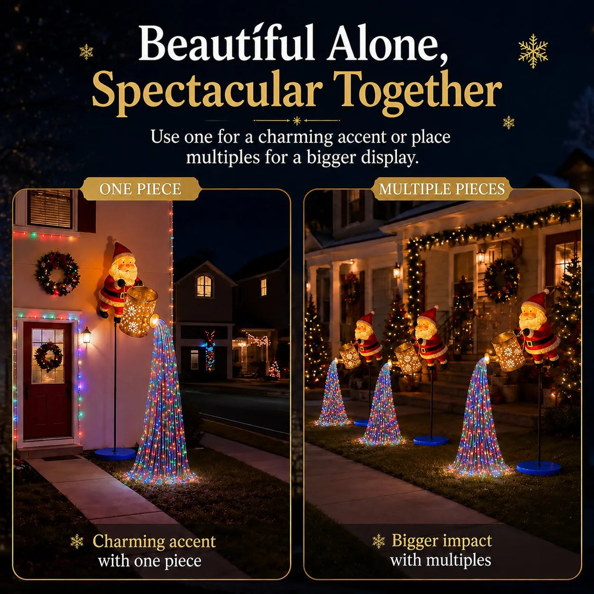 Solar Santa Waterfall Christmas Light🎅🔥
