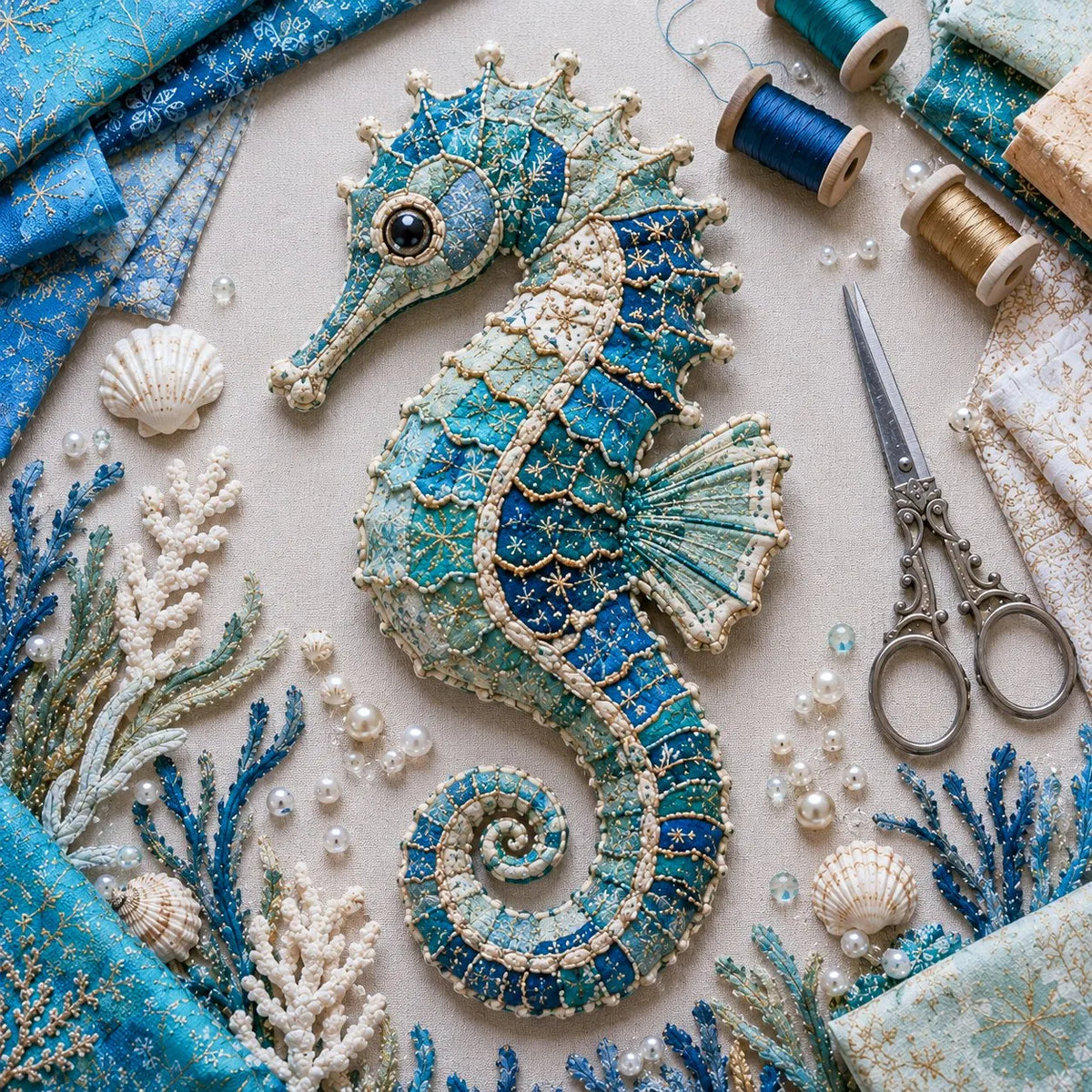 🌊Ocean Patchwork DIY Kit