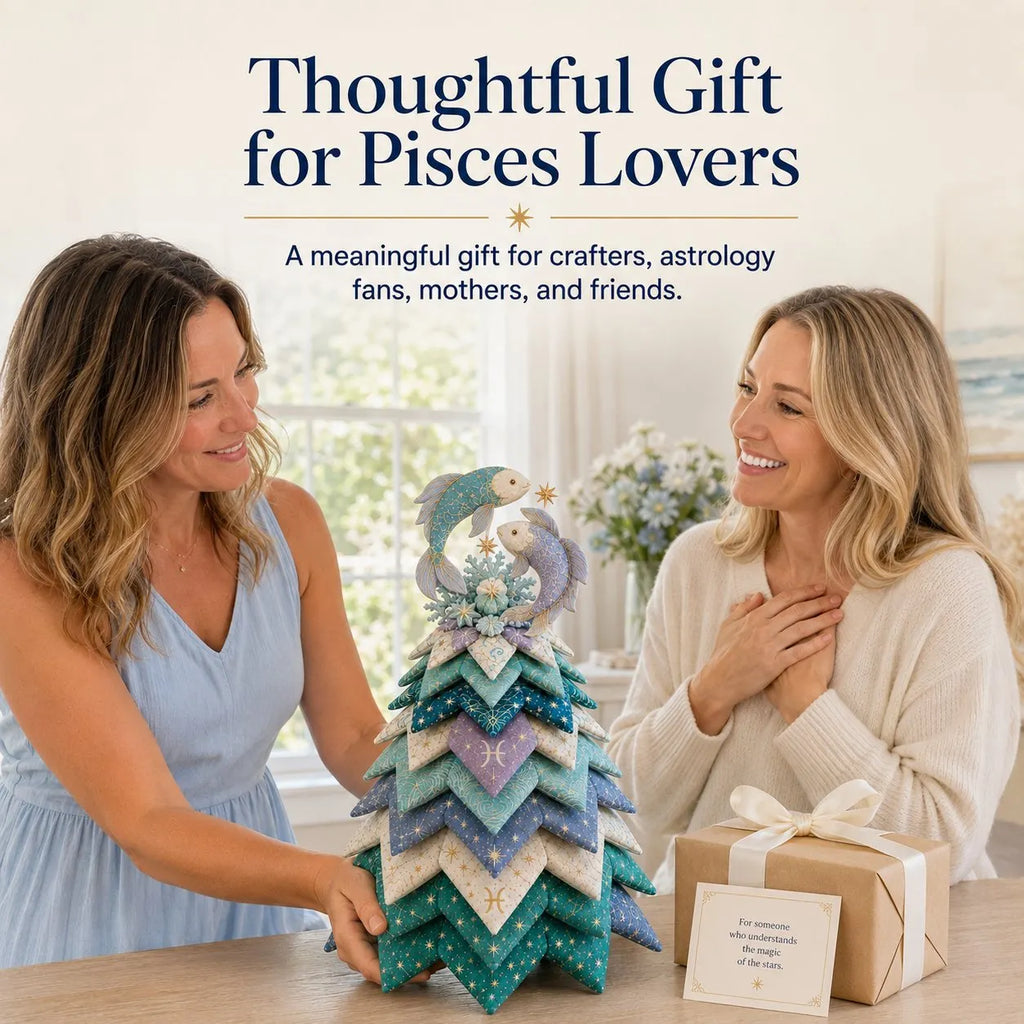 ⏳ Last Day 49% OFF – ♓ Beginner-Friendly DIY Layered Pisces Zodiac Quilted Tree Kit | Complete Kit with All Tools & Step-by-Step Guide Included 💕