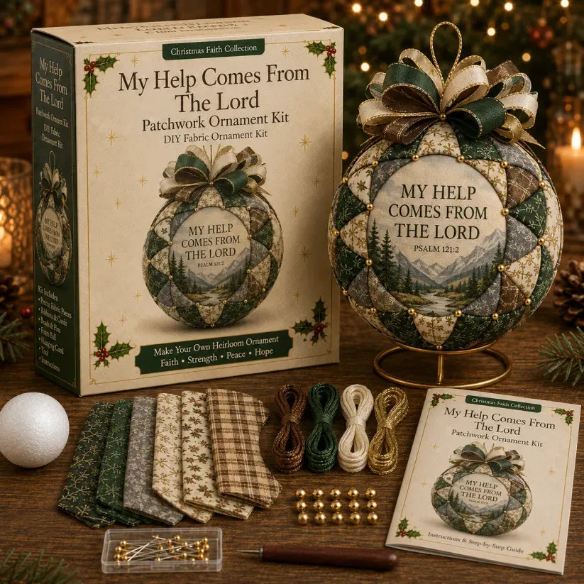 🔥LAST DAY 50% OFF - 🎄Christmas Faith Patchwork Ornament DIY Kit
