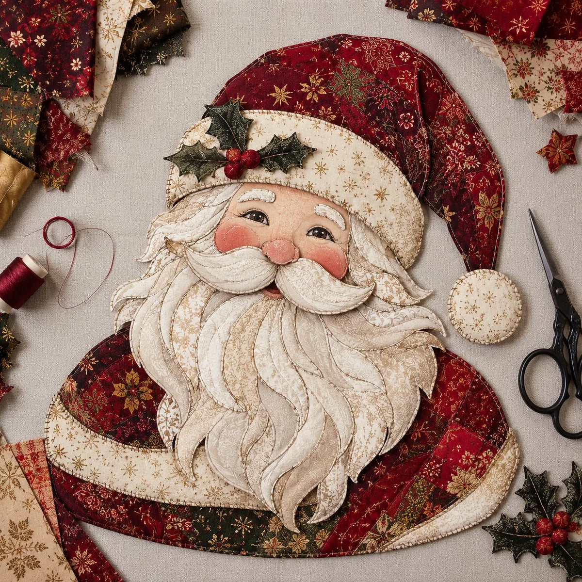 🎄 DIY Christmas Fabric Wall Hanging Kit | Create Your Own Quilted Santa, Angel & More | Cozy Holiday Door Decor for Home & Gift Giving 🎅