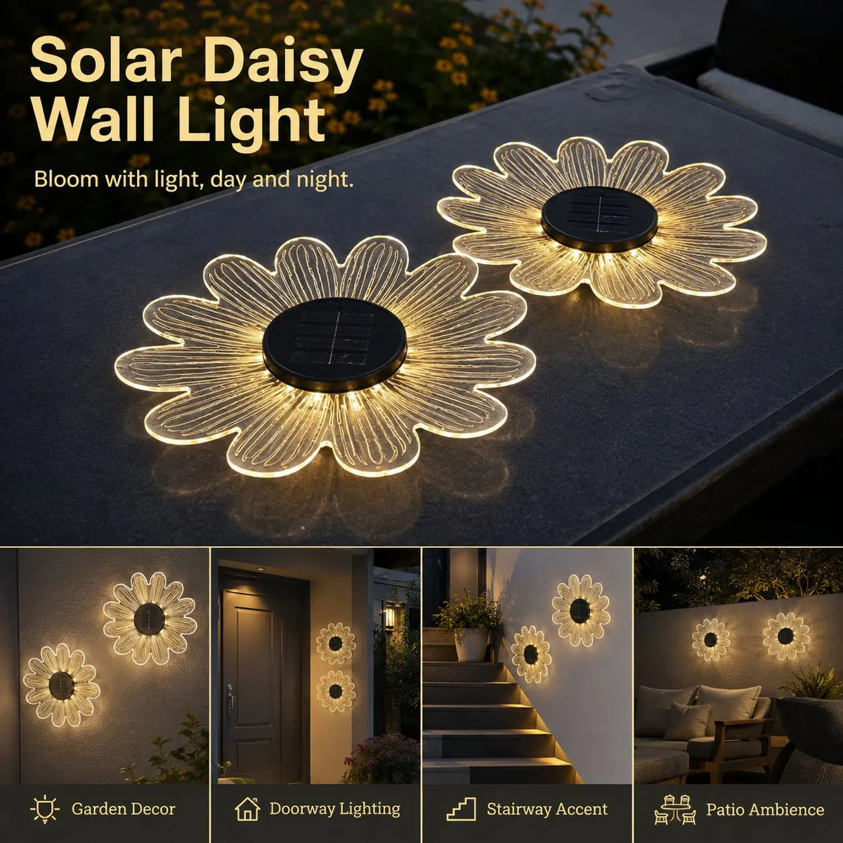Sunflower Modern LED Wall Lamp