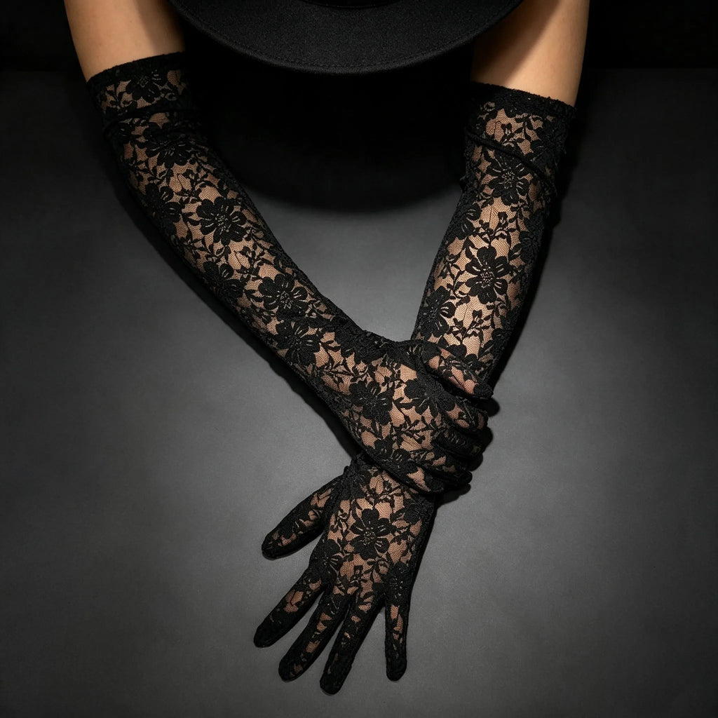 Women's Halloween  Cos Lace Gloves