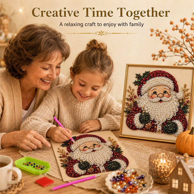 🎅  ✨ Christmas Pearl & Rhinestone Painting Kit – Create DIY Gifts & Festive Decor Early 🎄