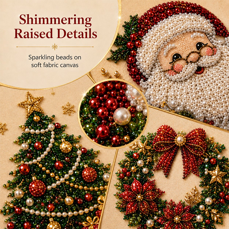 🎅  ✨ Christmas Pearl & Rhinestone Painting Kit – Create DIY Gifts & Festive Decor Early 🎄