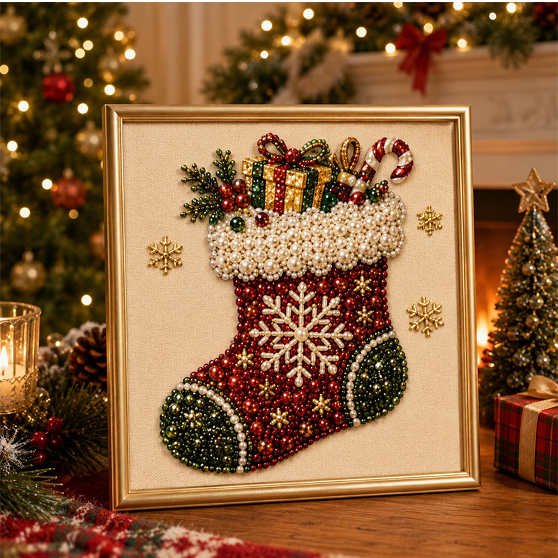🎅  ✨ Christmas Pearl & Rhinestone Painting Kit – Create DIY Gifts & Festive Decor Early 🎄