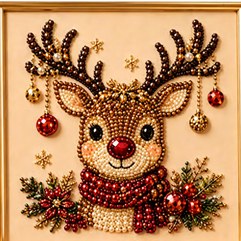 🎅  ✨ Christmas Pearl & Rhinestone Painting Kit – Create DIY Gifts & Festive Decor Early 🎄